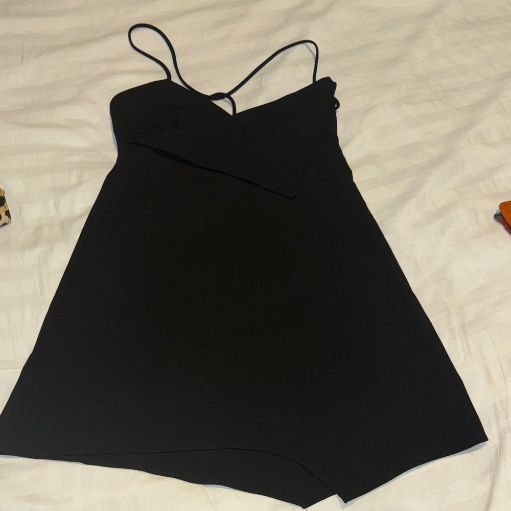 Zara Black Asymmetrical Dress